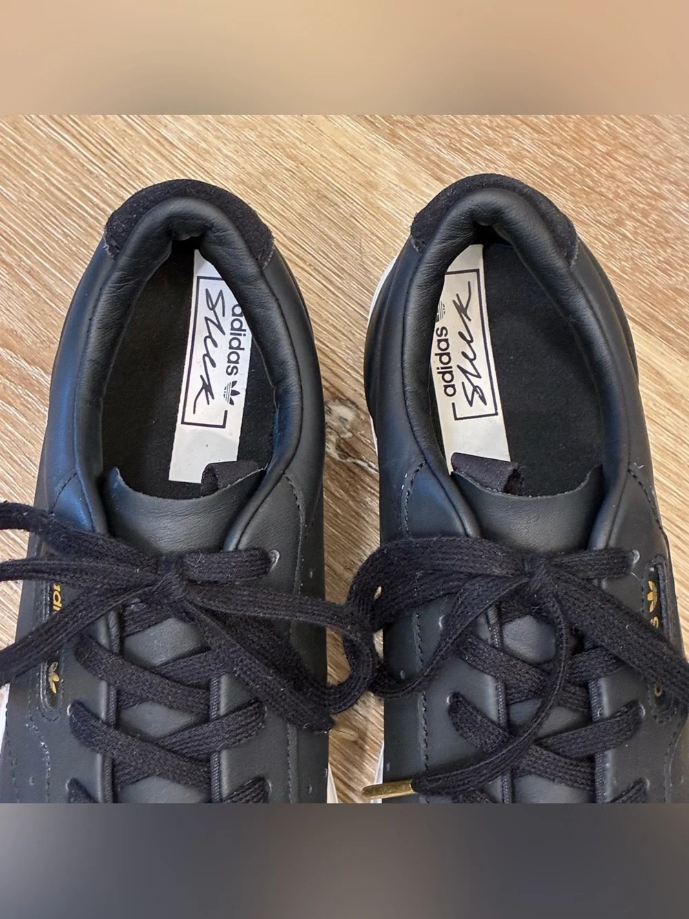 Adidas Originals Sleek Super Black Women’s Sneakers Shoes US 6.5 EU 38 23.5cm